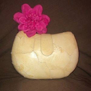 Vintage Clutch Purse - Frog Skin